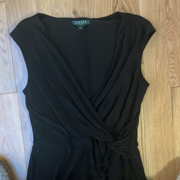 Classic Ralph Lauren black faux wrap sleeveless
Dress size 14 - Picture 1 of 6